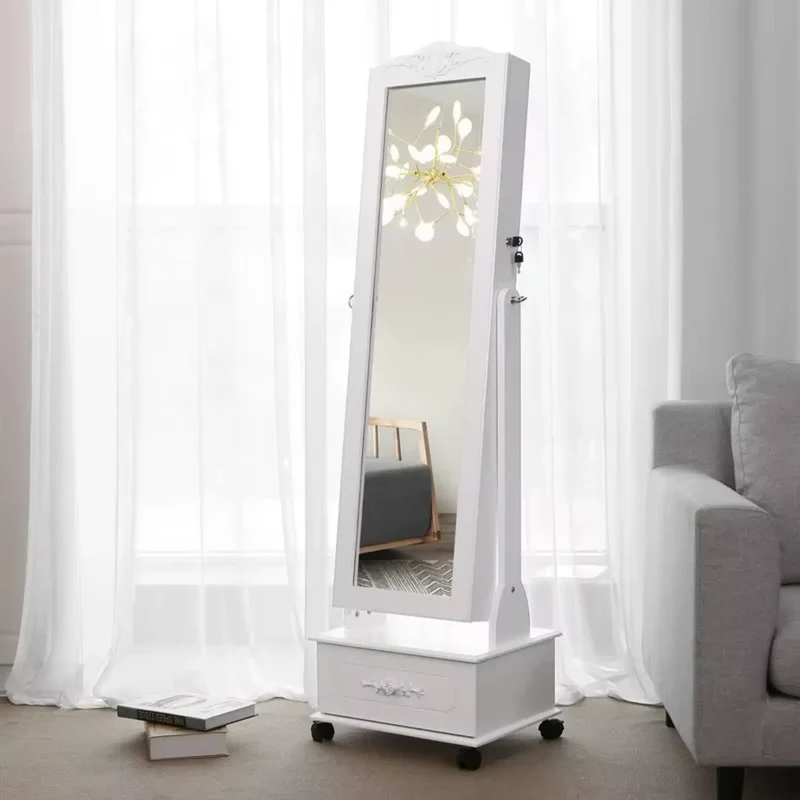 Armoire Miroir À Bijoux - 156 cm de Beauté et de Praticité