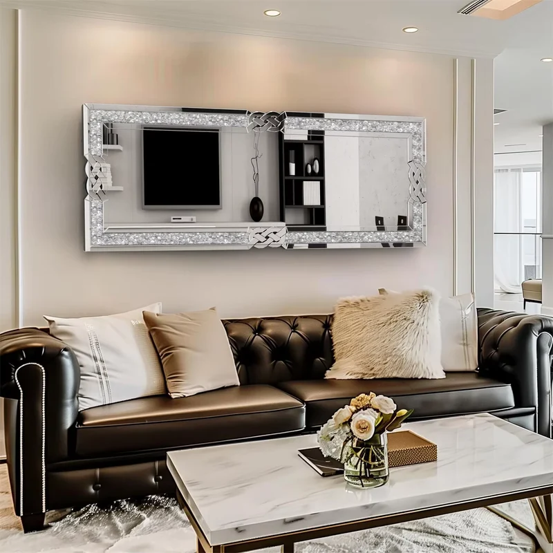 Miroir Mural Design Salon : 120x60 cm de beauté