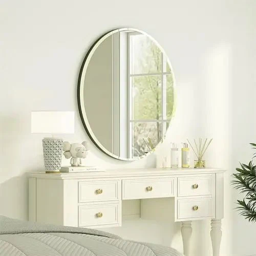 Miroir Fin Ovale 60x80 cm – Minimalisme, Légèreté et Polyvalence