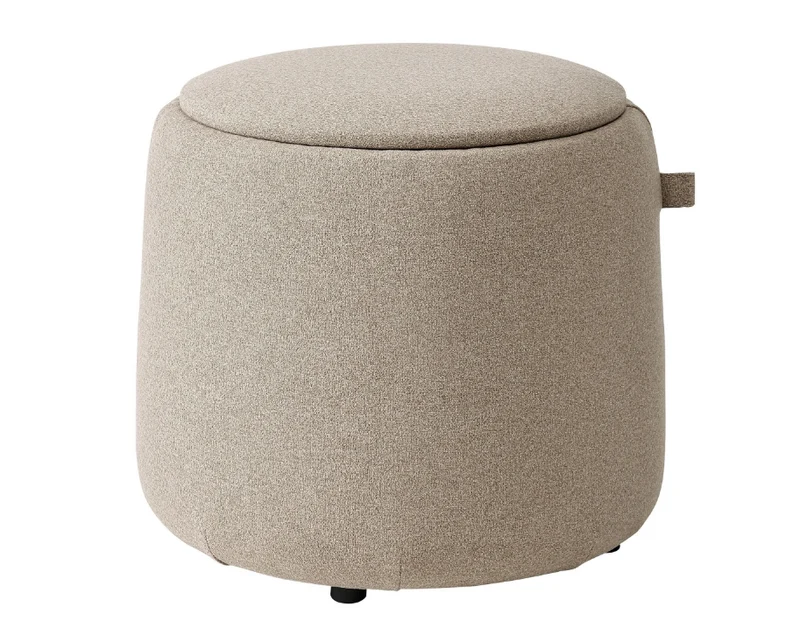 JARRESTAD Pouffe with storage, Tonerud dark beige
