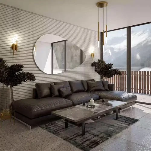 Miroir Mural Design pour Salon - Élégance et Style pour Sublimer votre Intérieur