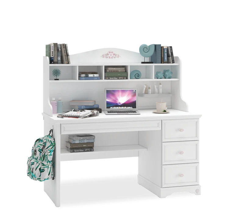 Rustic White Study Unit