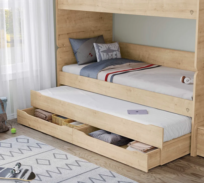 Studio Drawer Pull-out Bed Set (Mocha)
