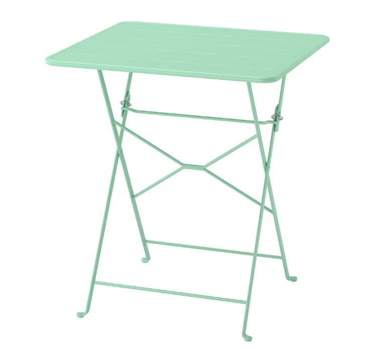 SUNDSO Table, light green, outdoor, 65x65 cm