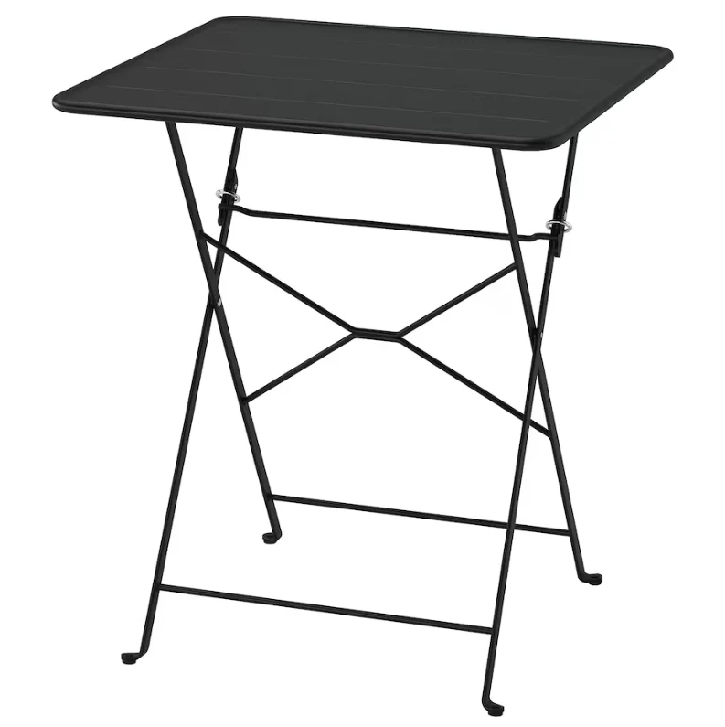 SUNDSÖ Table, anthracite outdoor, 65x65 cm