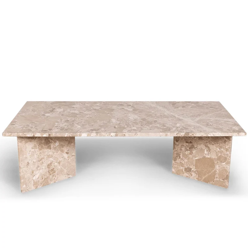 Vega Couchtisch, Latte-Marmor | 140x70