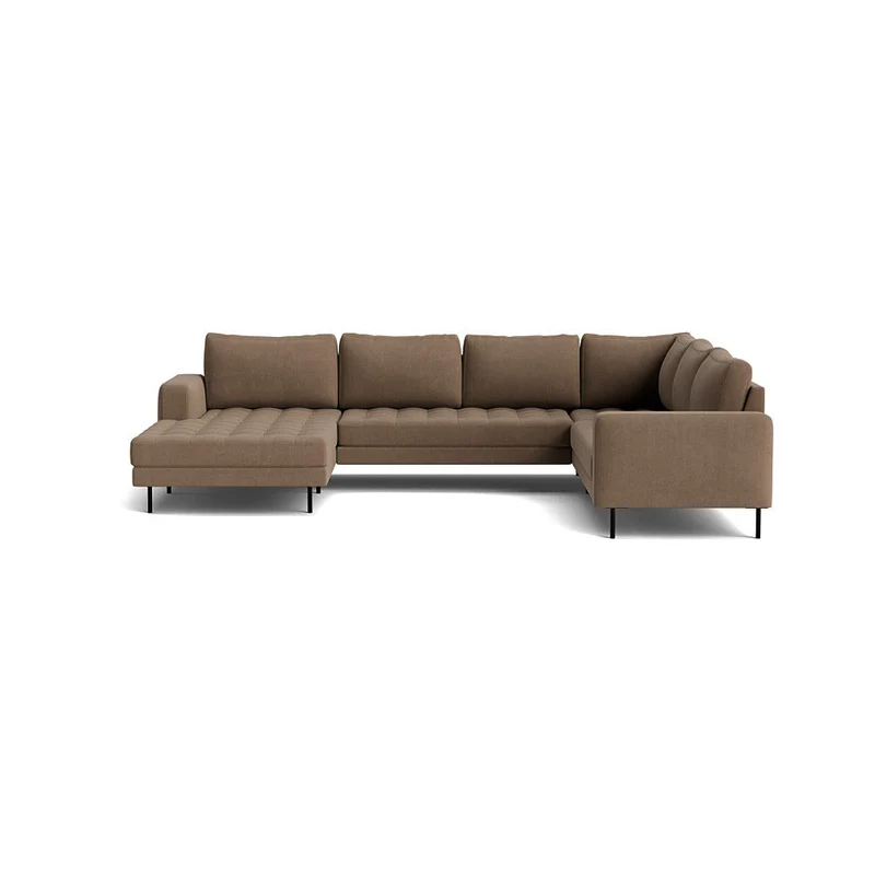 Rouge U-Form Sofa, links
