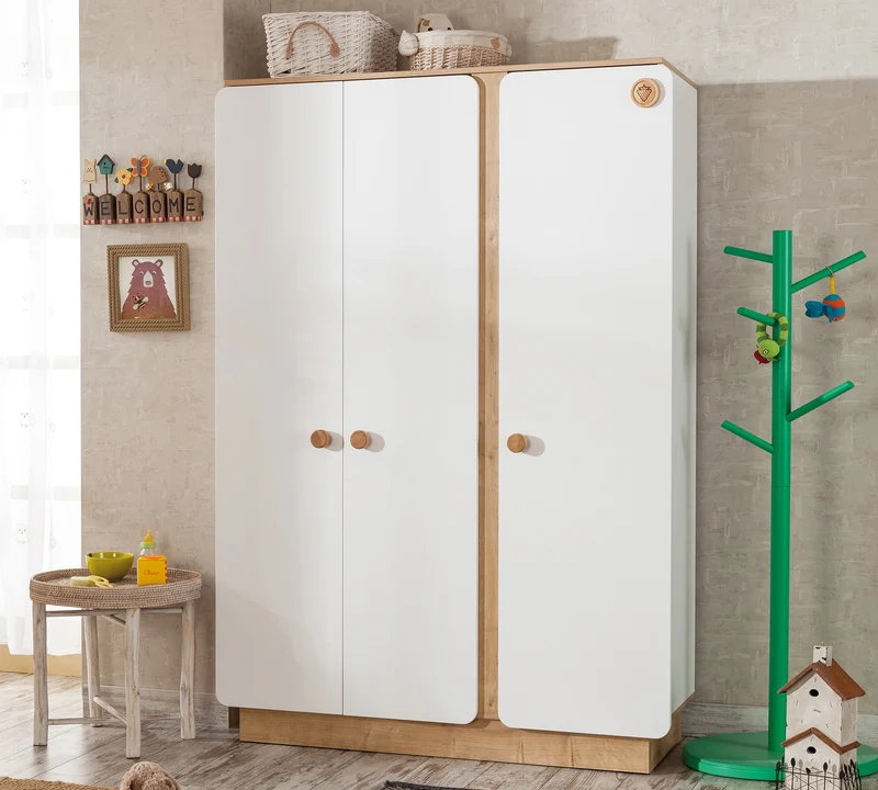Baby Natura 3 Kapılı Dolap