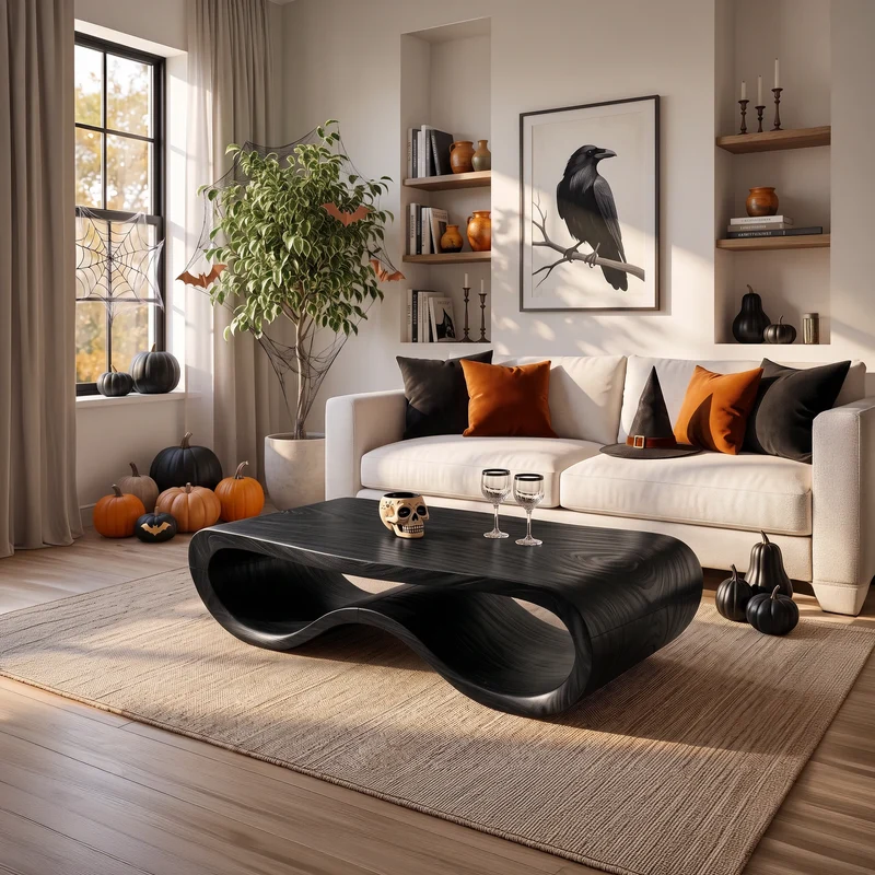 Organic Halloween Freeform Table For Rustic Living Space SILDTTNCF081