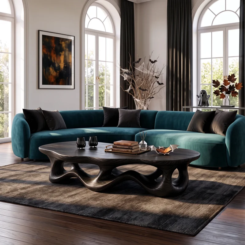 Modern Halloween Interlocking Coffee Table For Living Area SILDTTNCF067
