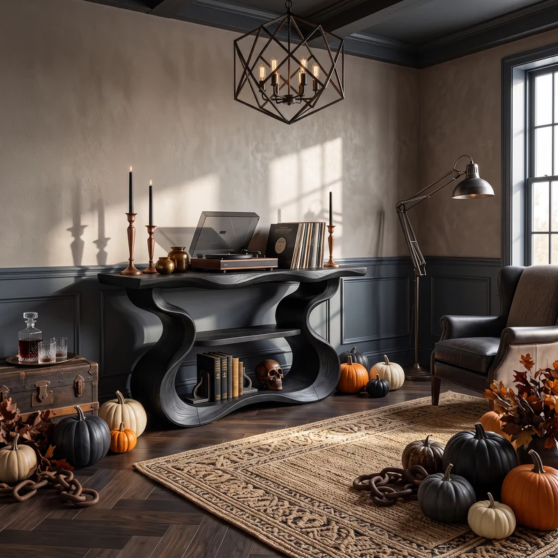 Organic Sculptural Form Console Table For Halloween Home Decor SILDTTNCS141