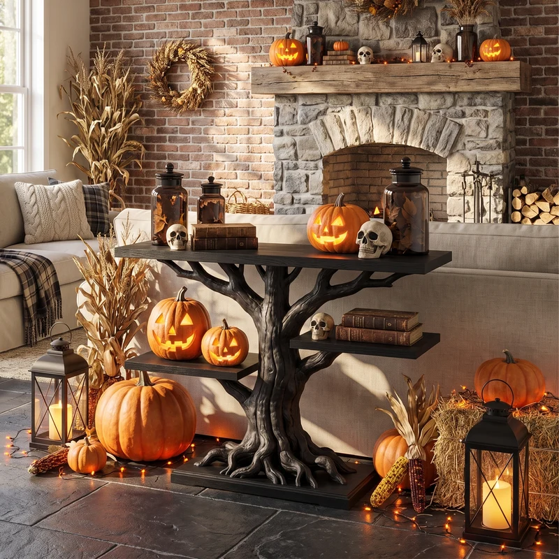 Contemporary Root Form Display Table For Halloween Furniture SILDTTNCS152