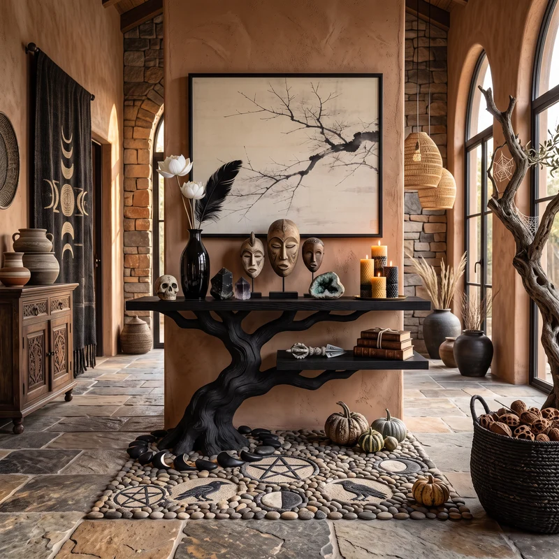 Modern Root Branch Accent Table For Gothic Halloween Furniture SILDTTNCS159