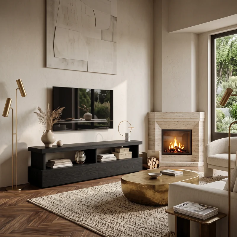 Minimalist TV Stand With Functional Design For Living RTTHTTTVC044