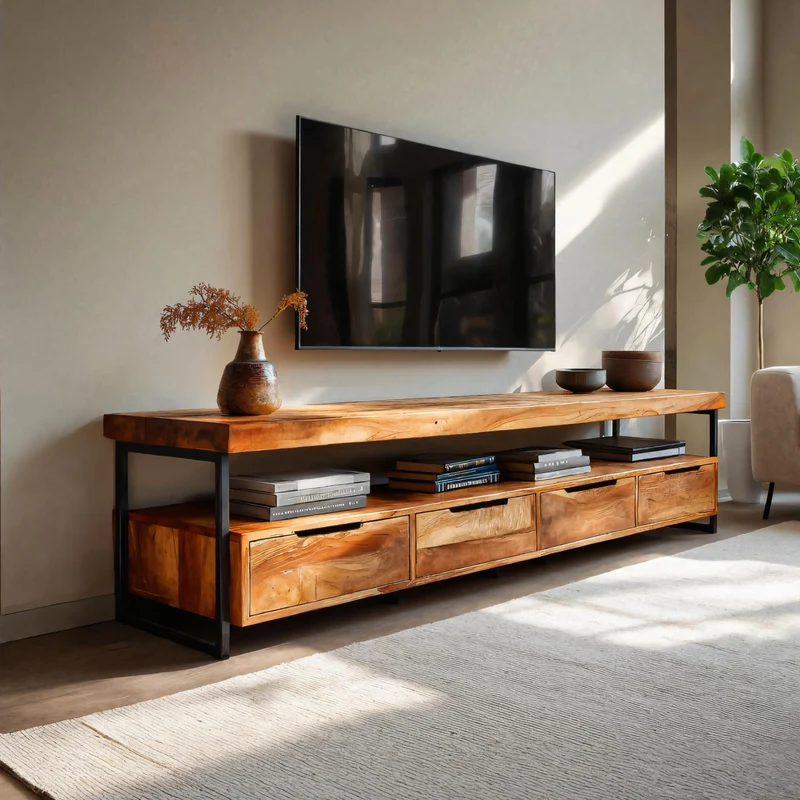 Elegant TV Cabinet With Functional Design For Media Equipment RTTHTTTVC052
