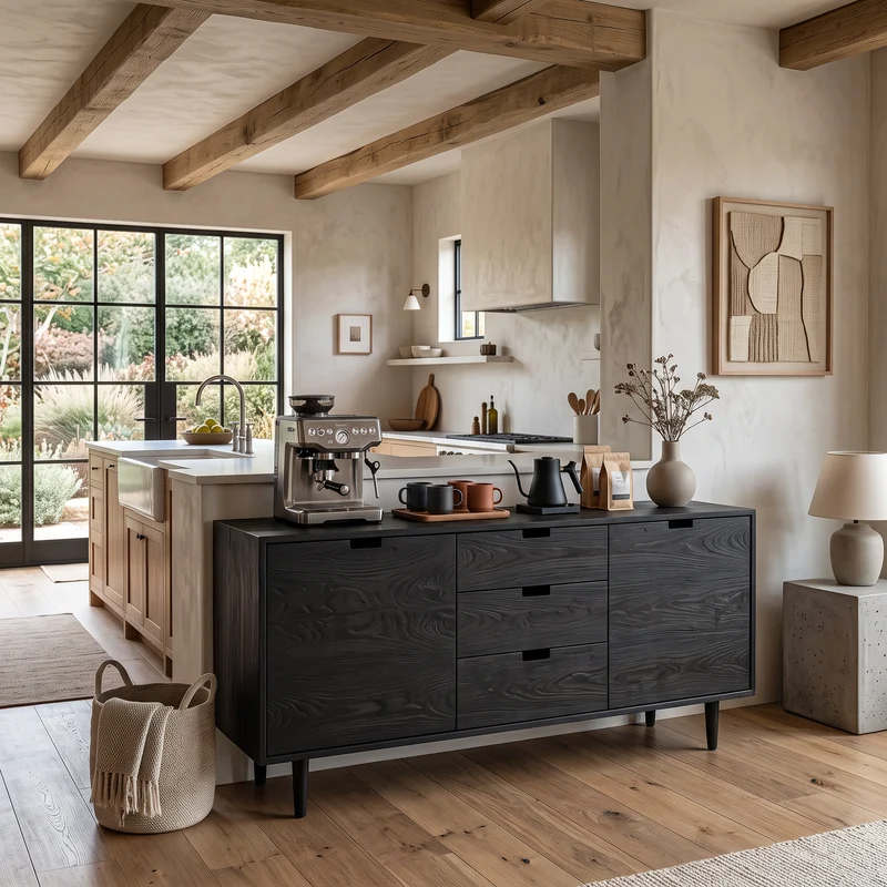 Contemporary Wooden Sideboard For Modern Living Room RTTHTTSD060