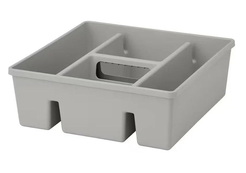 FANGGRODA Insert with compartments, light gray, 30x30x11 cm