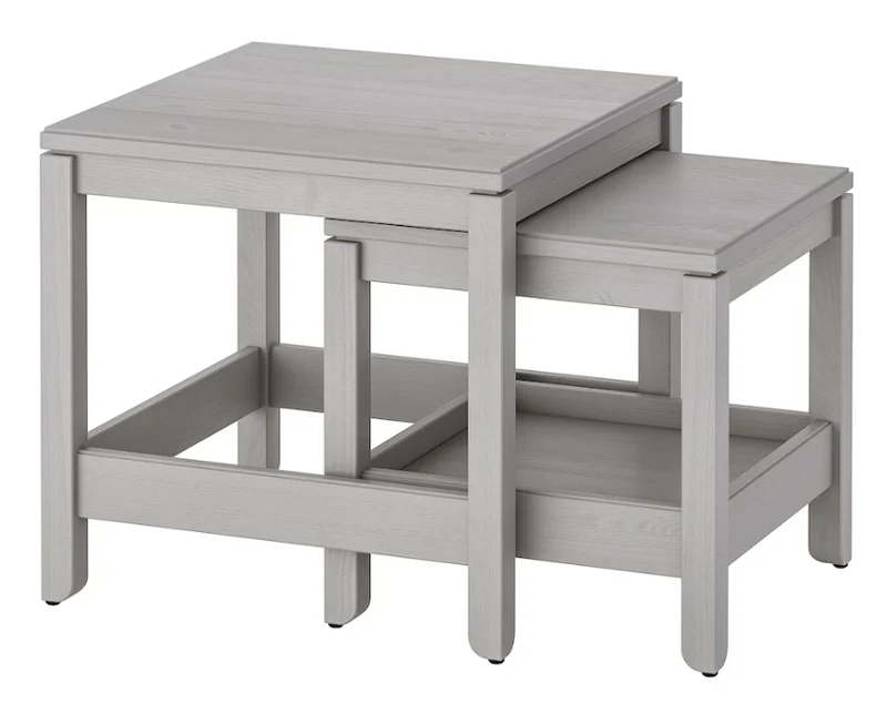 HAVSTA Nesting tables, set of 2, gray