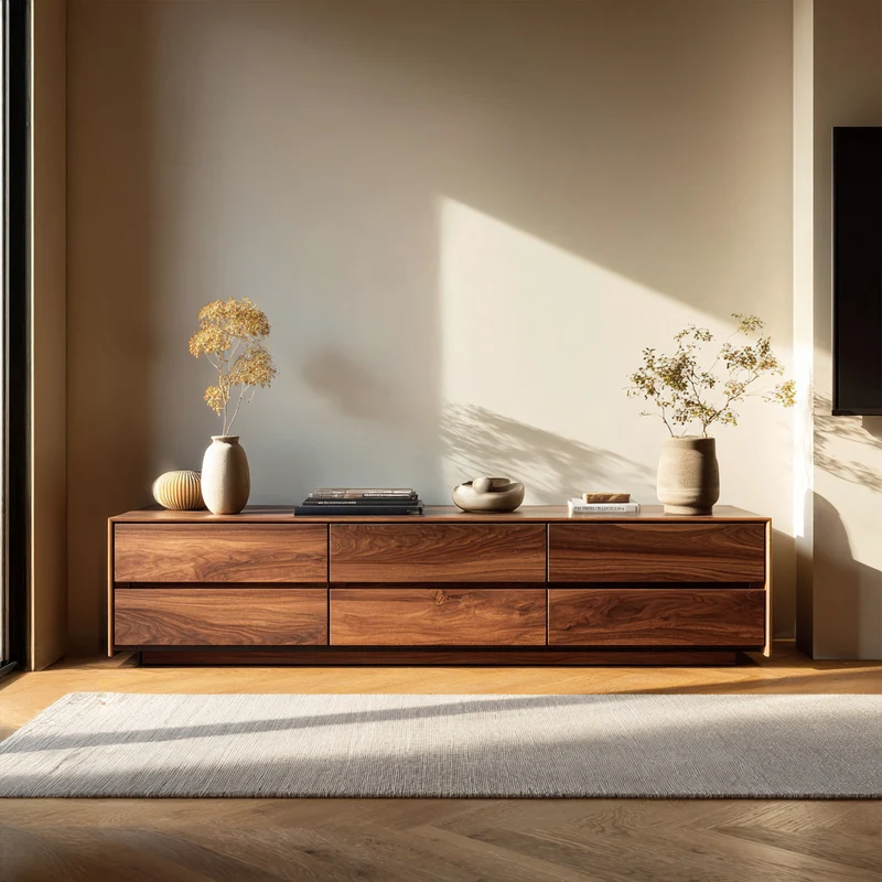 Modern Natural Wood Sideboard For Contemporary Living Room RTTHHNSD038