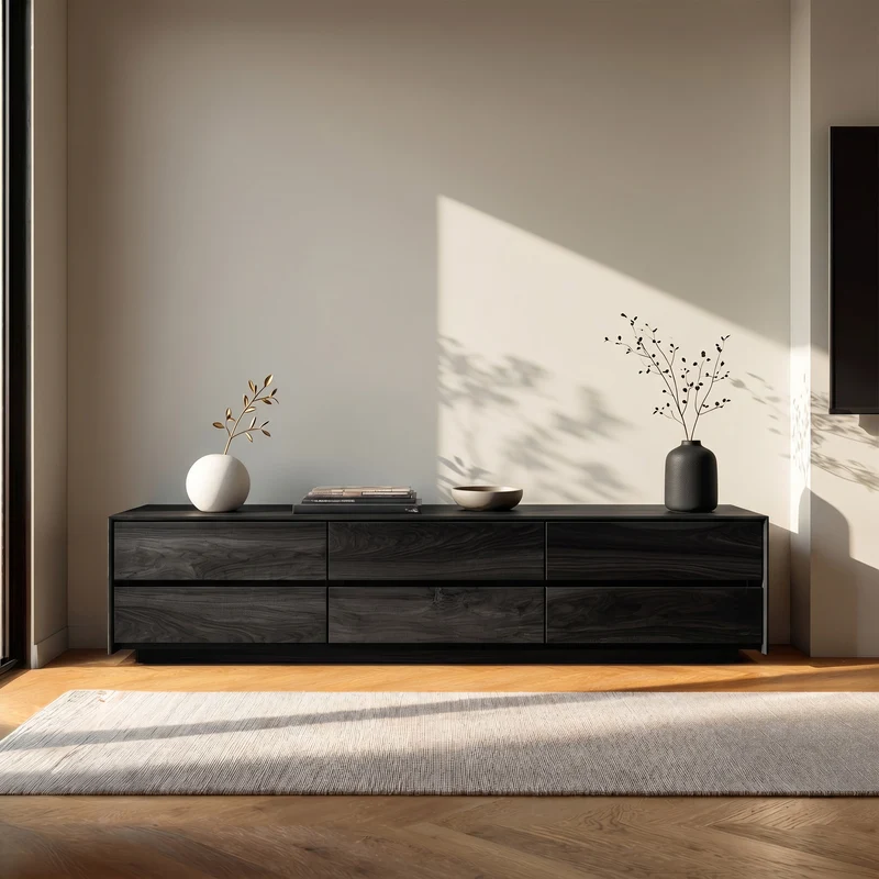 Modern Natural Wood Sideboard For Contemporary Living Room RTTHHNSD038