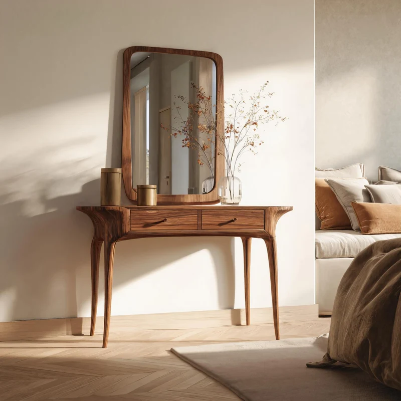 Elegant Handmade Vanity Table With Drawers For Bedroom SITHTTMV017