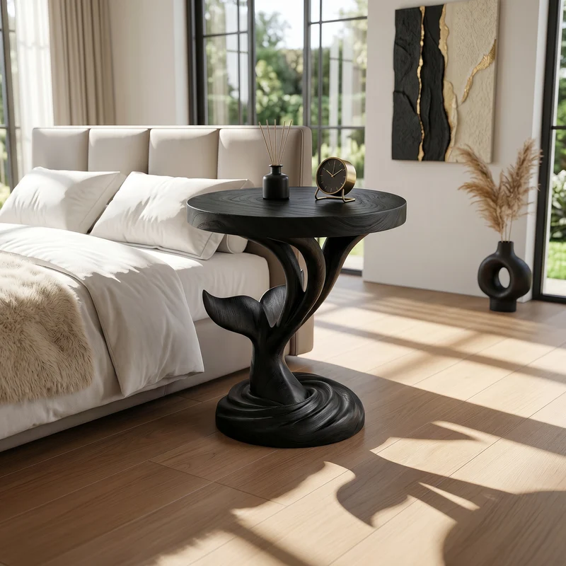 Architectural Sculptural Side Table Media Lounge SILDTTRSTA044