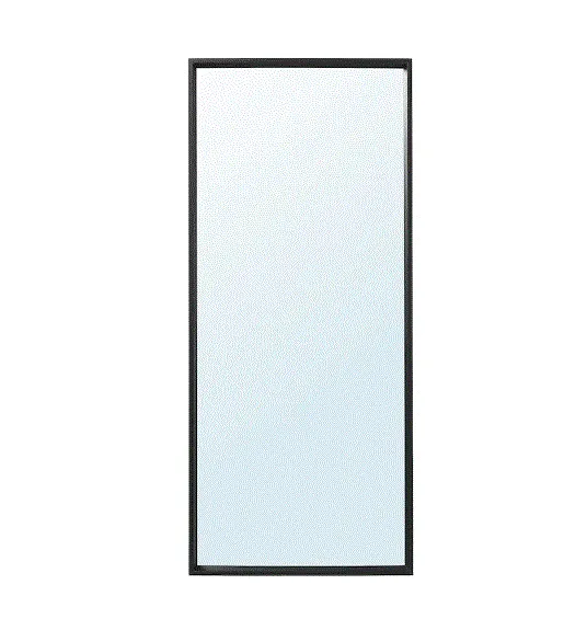 NISSEDAL Mirror, black, 65x150 cm