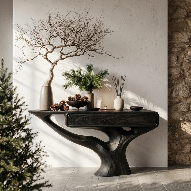 Modern Console Table With Storage Cabinet For Living Room SINLHACS654