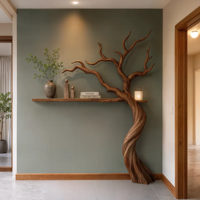 Modern Tree Bookshelf With Artistic Branch Form For Living Room SINLKITB756