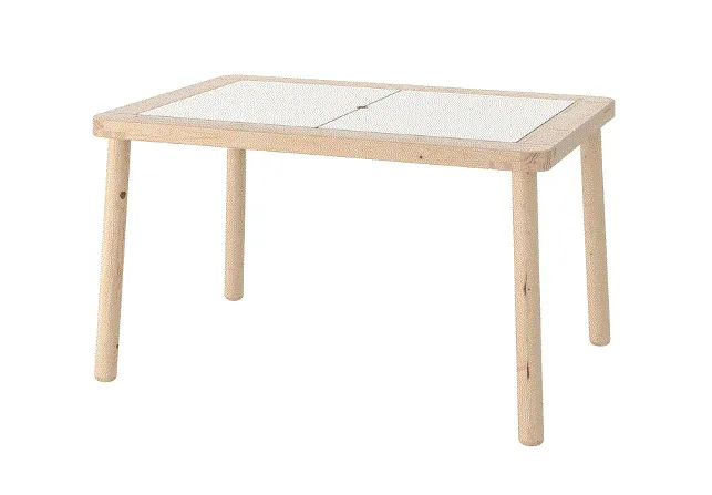 FLISAT Children's table, wood, 83x58 cm