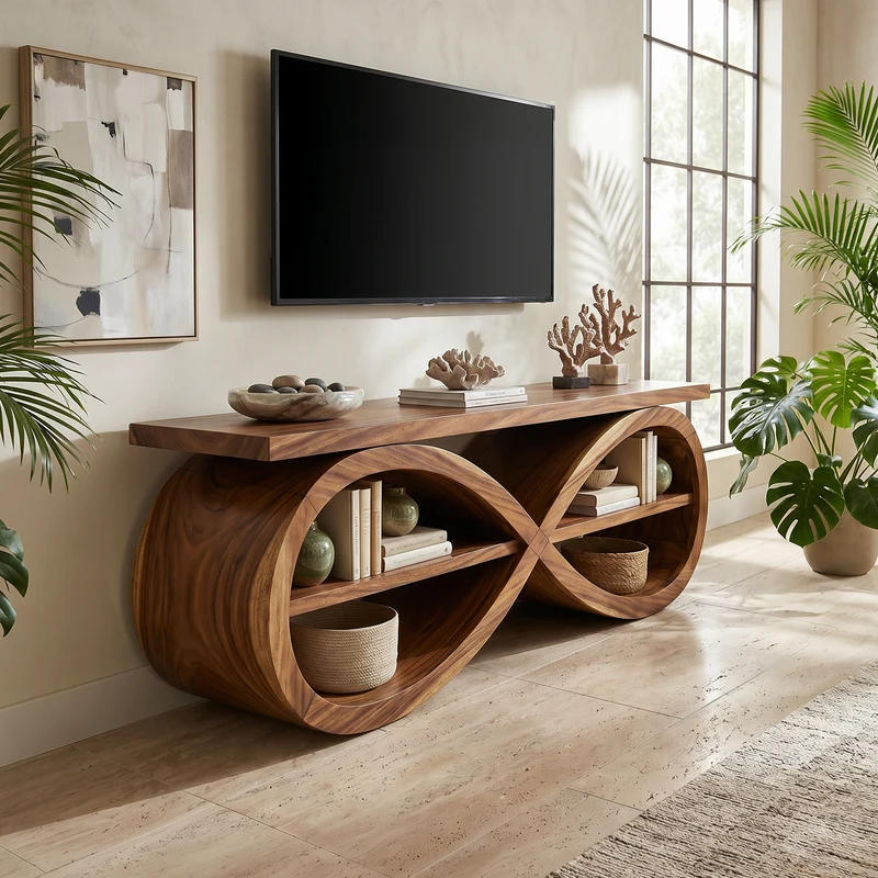 Designer Media Unit Contemporary Home Décor SILDTTRTVC112