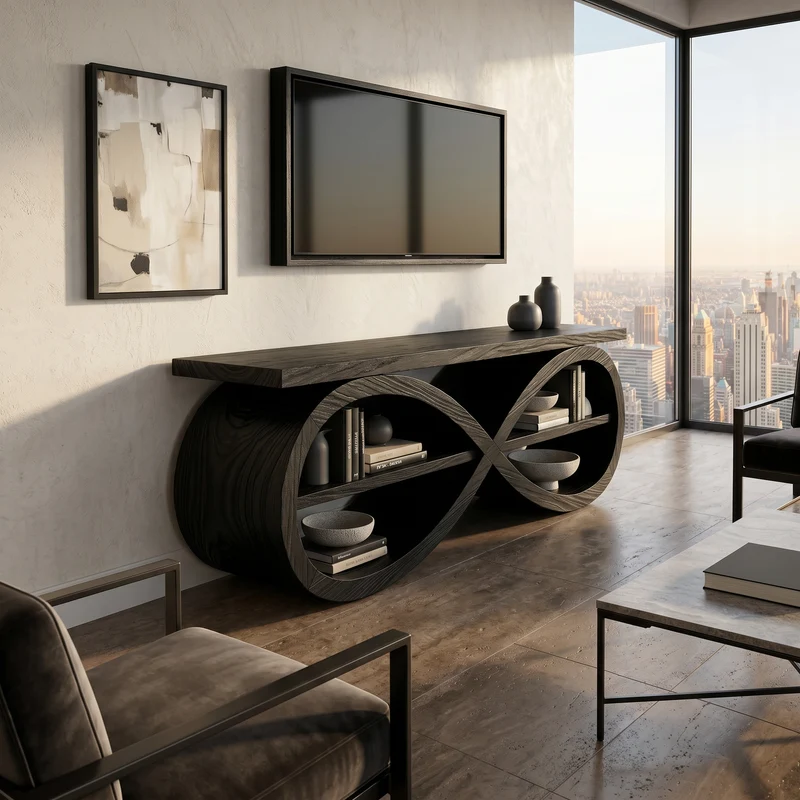 Designer Media Unit Contemporary Home Décor SILDTTRTVC112