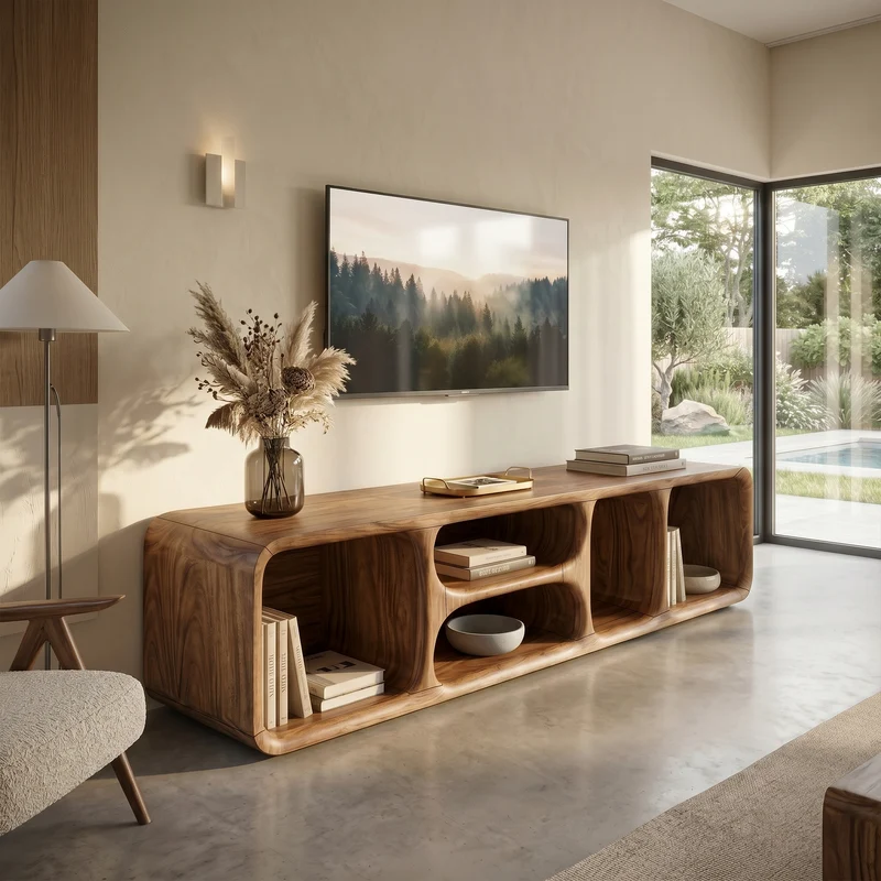 Contemporary Wooden TV Unit Luxury Interior SILDTTRTVC109