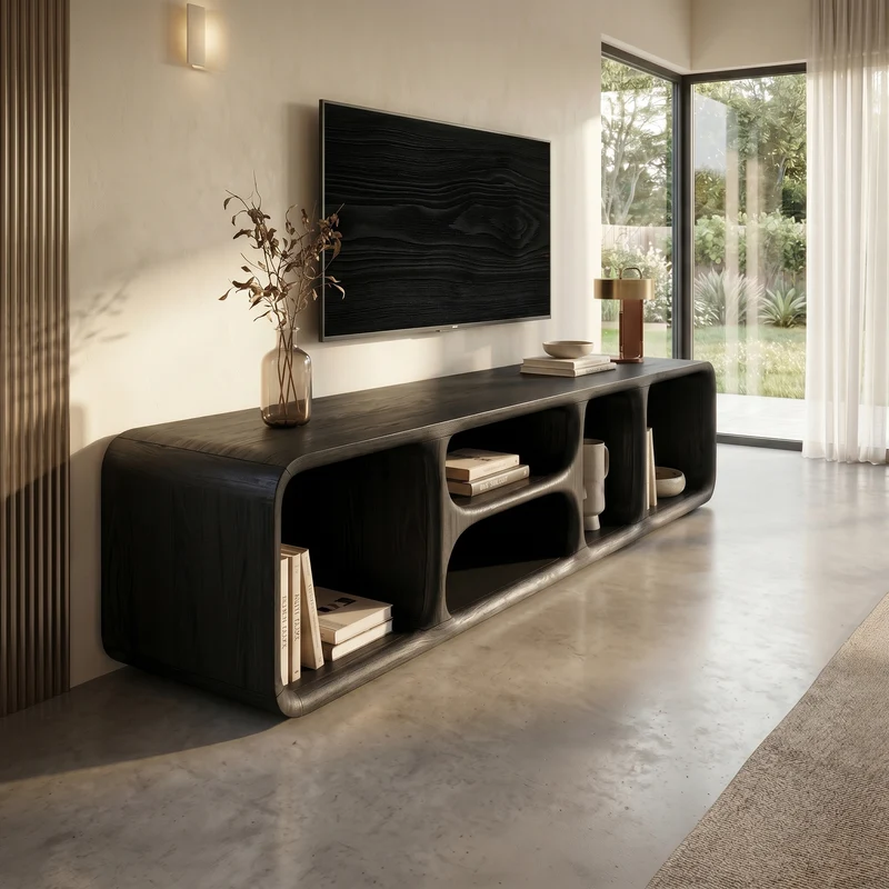 Contemporary Wooden TV Unit Luxury Interior SILDTTRTVC109