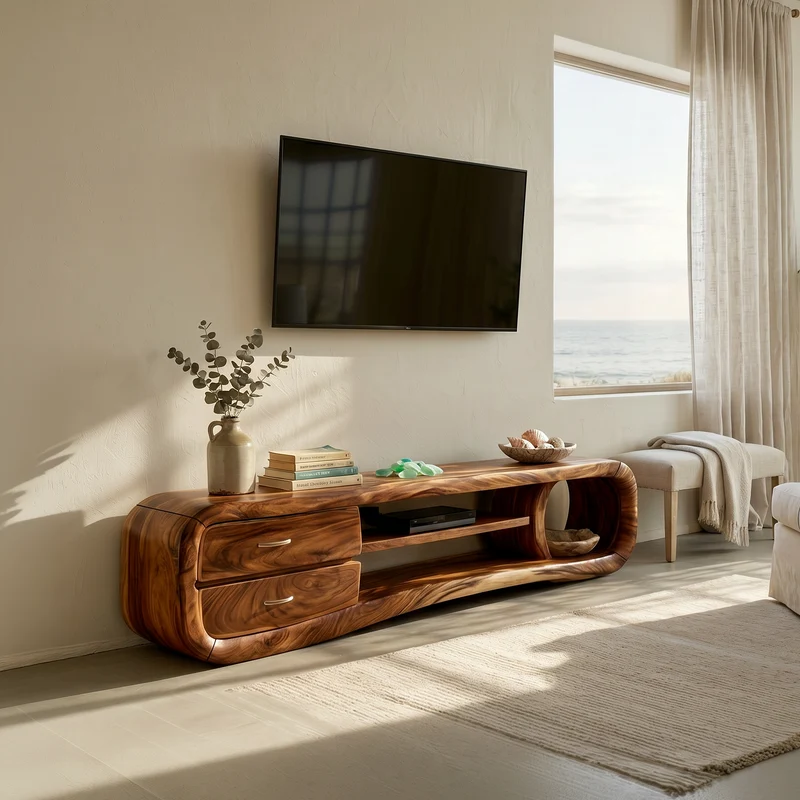 Luxury Media Console Contemporary Living Space SILDTTRTVC106