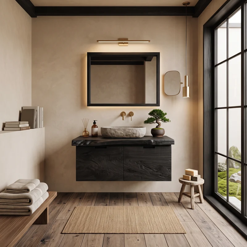 Contemporary Floating Bathroom Vanity For Bathroom RTTHTTBRV004