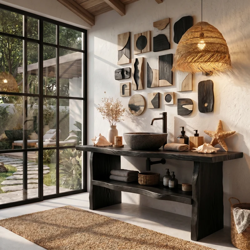 Farmhouse Branch Bathroom Vanity Freestanding Sink Console SINLHABRV332