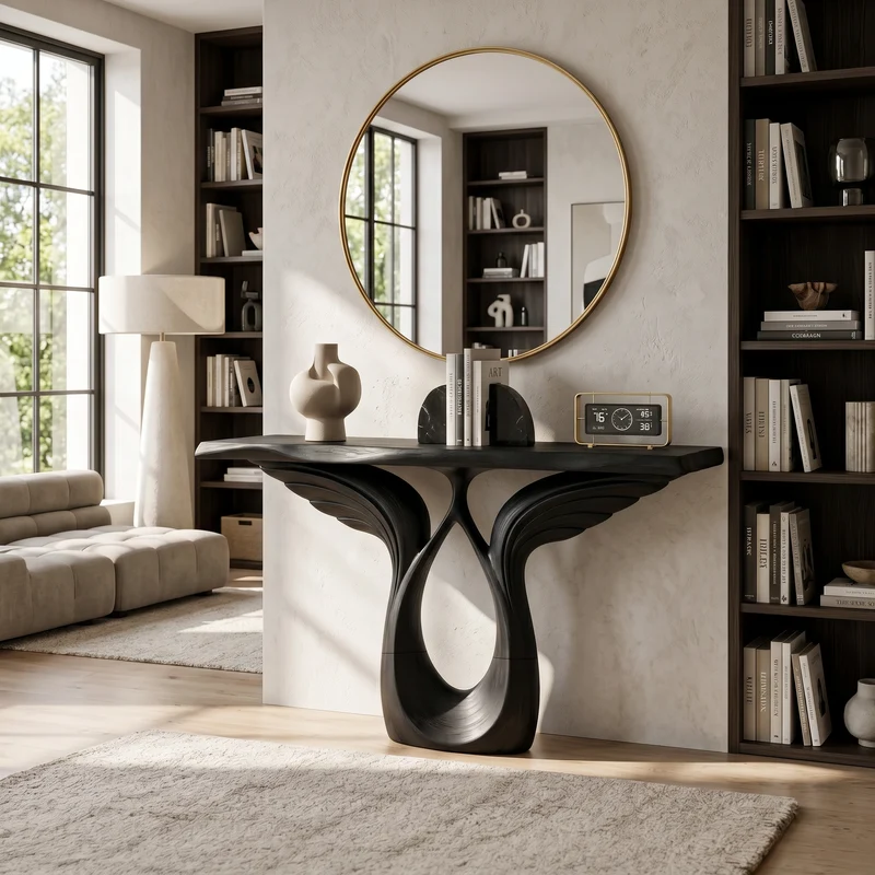 Luxury Winged Console Table Designer Residence SILDTTRCS081