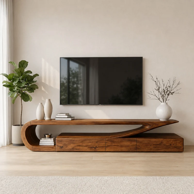 Minimalist TV Console For Living Room RTTHHNTVC085