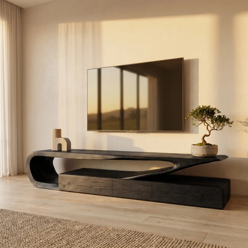 Minimalist TV Console For Living Room RTTHHNTVC085