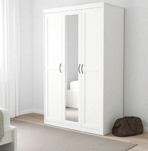 SONGESAND Wardrobe, white, 120x60x191 cm