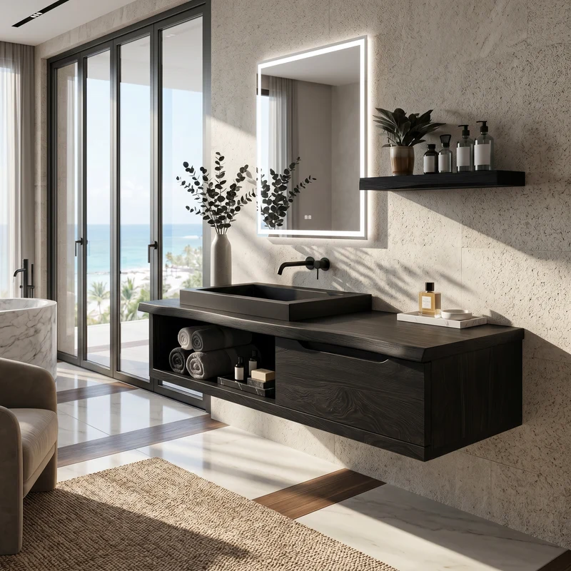 Scandinavian Bathroom Storage Cabinet Family Bathroom SILDTTRBRV195