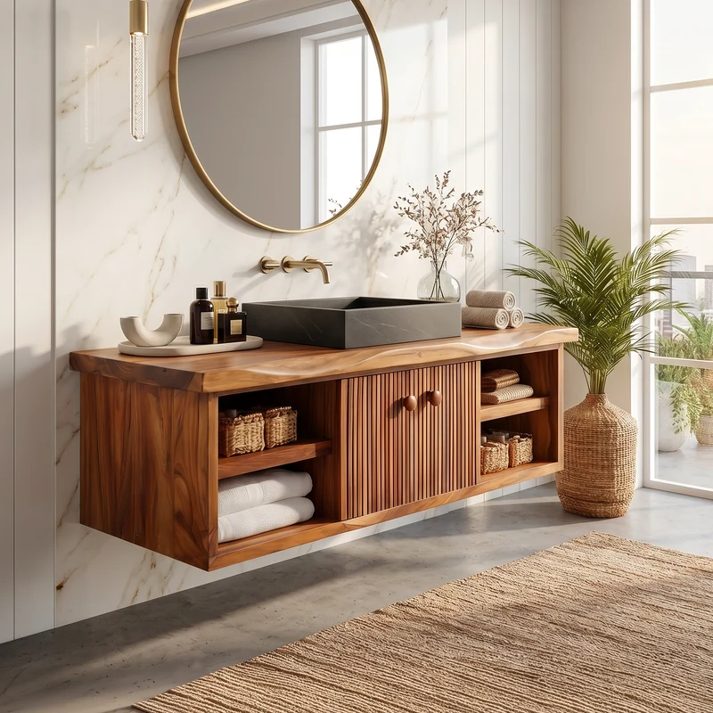 Minimalist Vanity Cabinet Bright Modern Bathroom SILDTTRBRV193