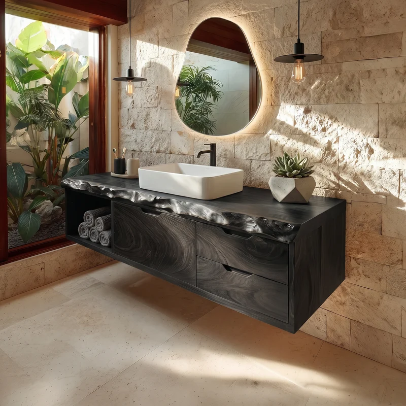 Luxury Floating Bathroom Vanity Primary Bathroom SILDTTRBRV188