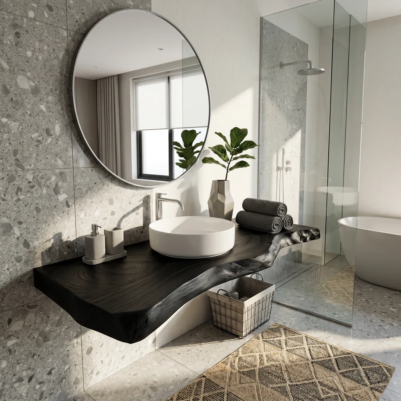 Contemporary Floating Washstand Luxury Residence SILDTTRBRV184