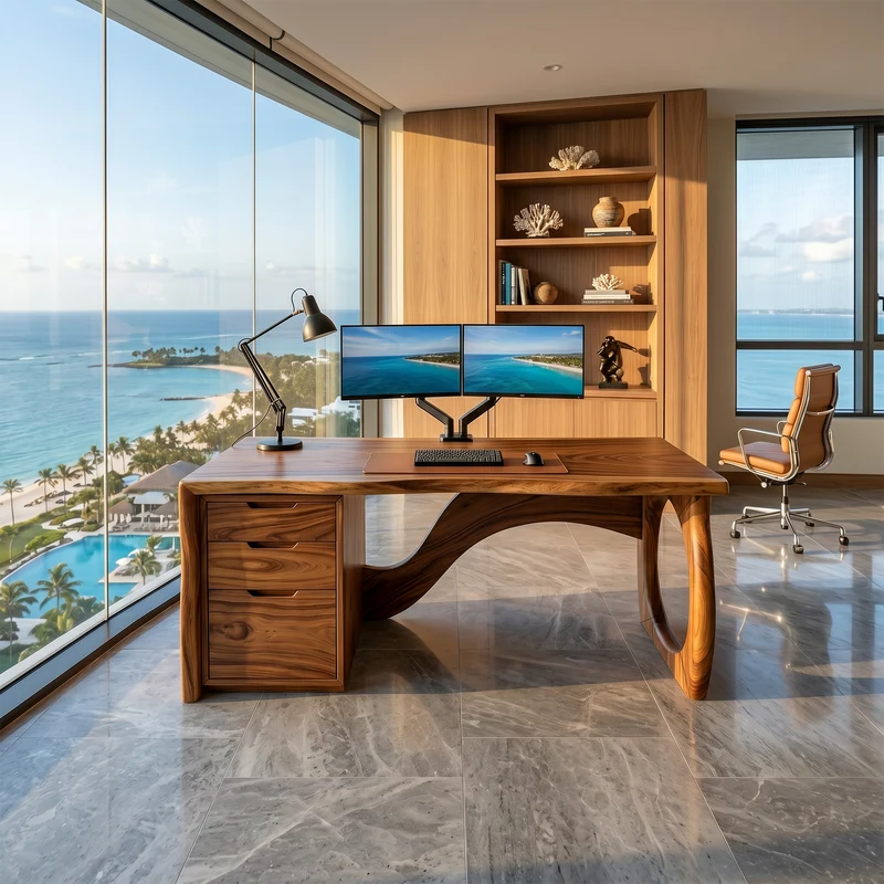 Contemporary Executive Desk Designer Workspace SILDTTRDE031