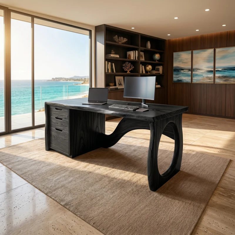 Contemporary Executive Desk Designer Workspace SILDTTRDE031