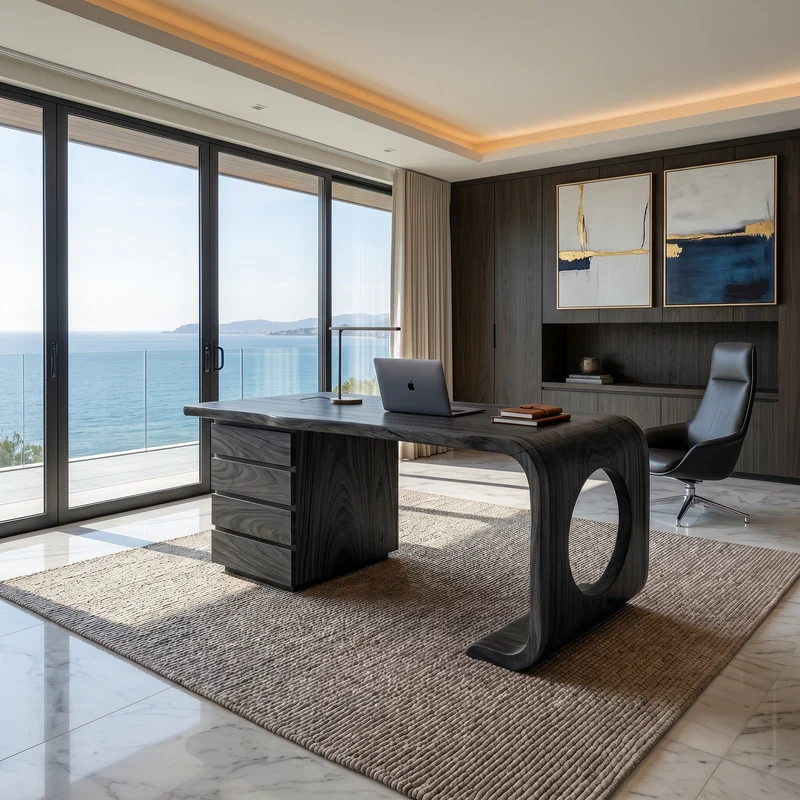 Contemporary Executive Desk Garden Office SILDTTRDE029