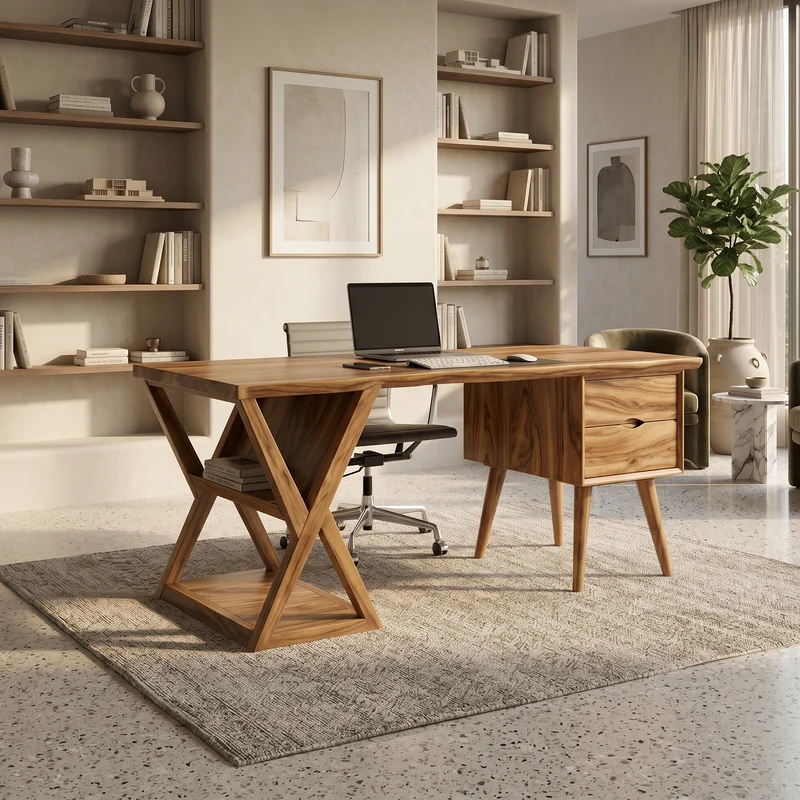 Minimalist Executive Desk Creative Office SILDTTRDE026