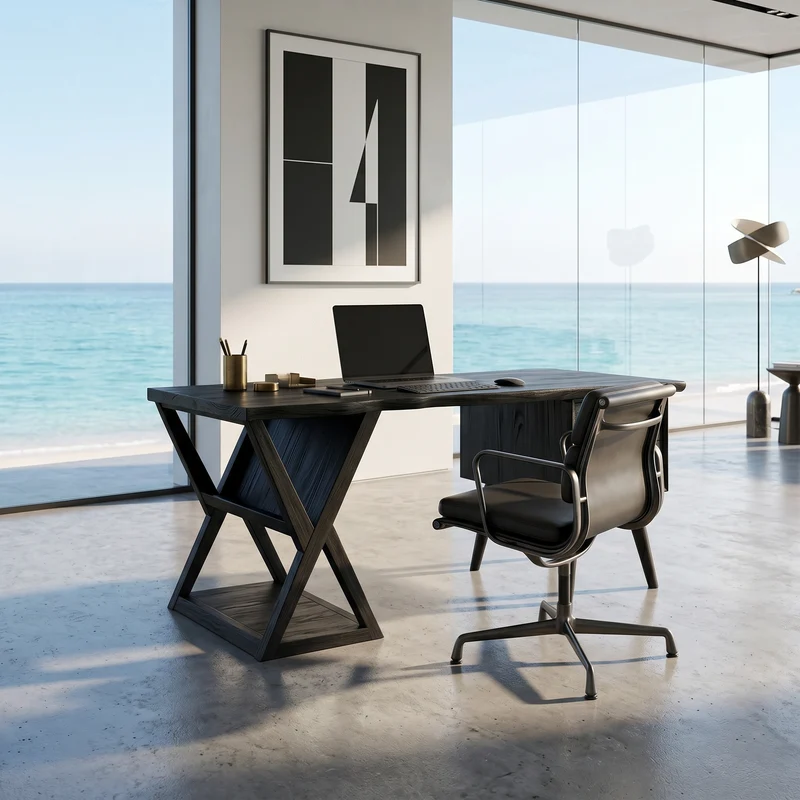 Minimalist Executive Desk Creative Office SILDTTRDE026